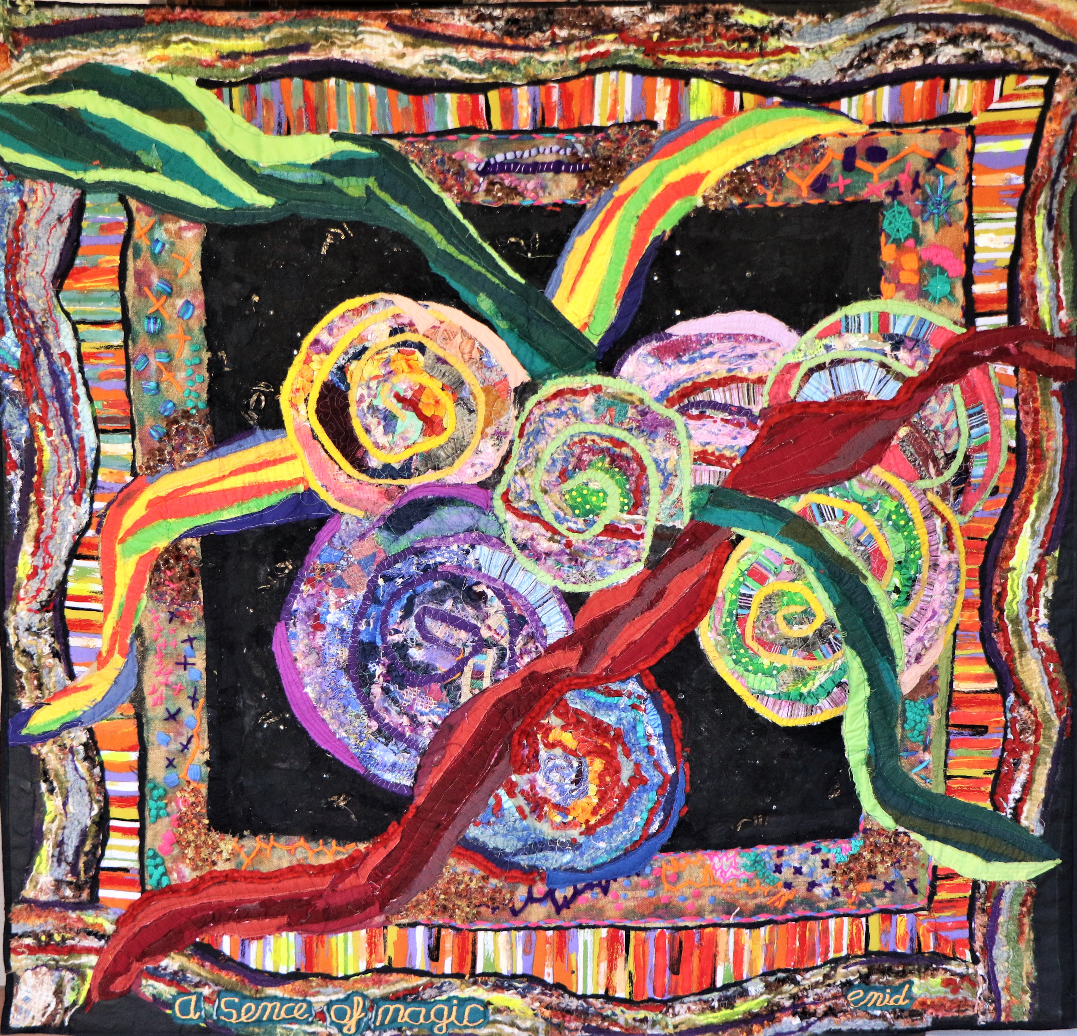 Sense of Magic — art quilt by Enid Viljoen, fibre artist and quiltist